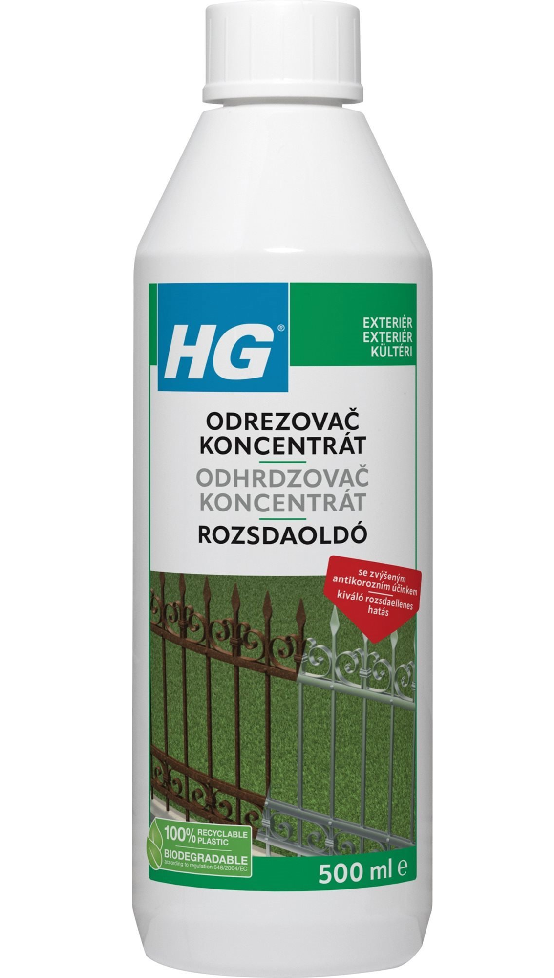 Odstraňovač rzi HG odrezovač (koncentrát) 500 ml
