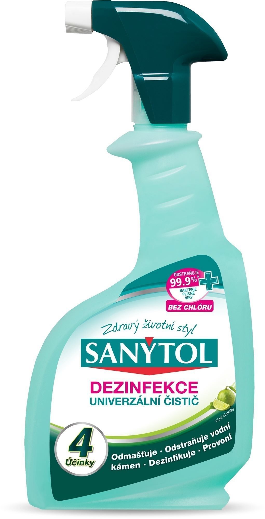 SANYTOL Univerzálny čistič 4 účinky sprej 500 ml