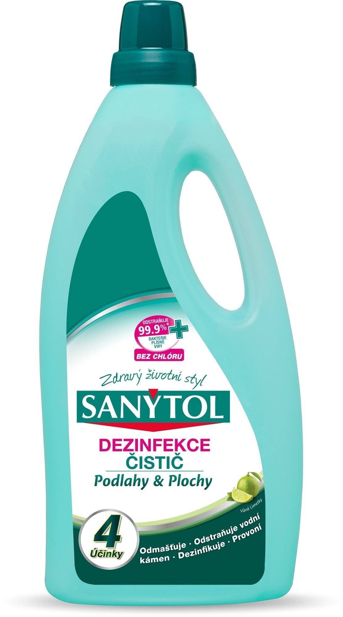 SANYTOL Čistič na podlahy a plochy 4 účinky 1000 ml
