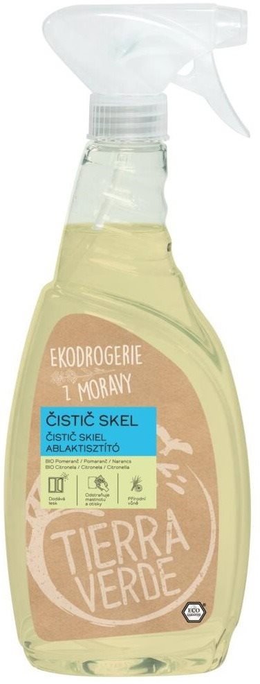 TIERRA VERDE čistič skel BIO pomeranč a citronela sprej 750 ml