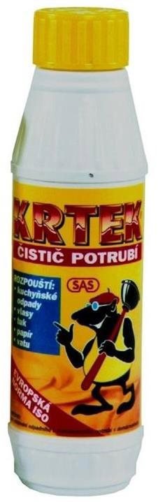 WC čistič KRTEK efektivně uvolňuje zacpané odpady a odtoky