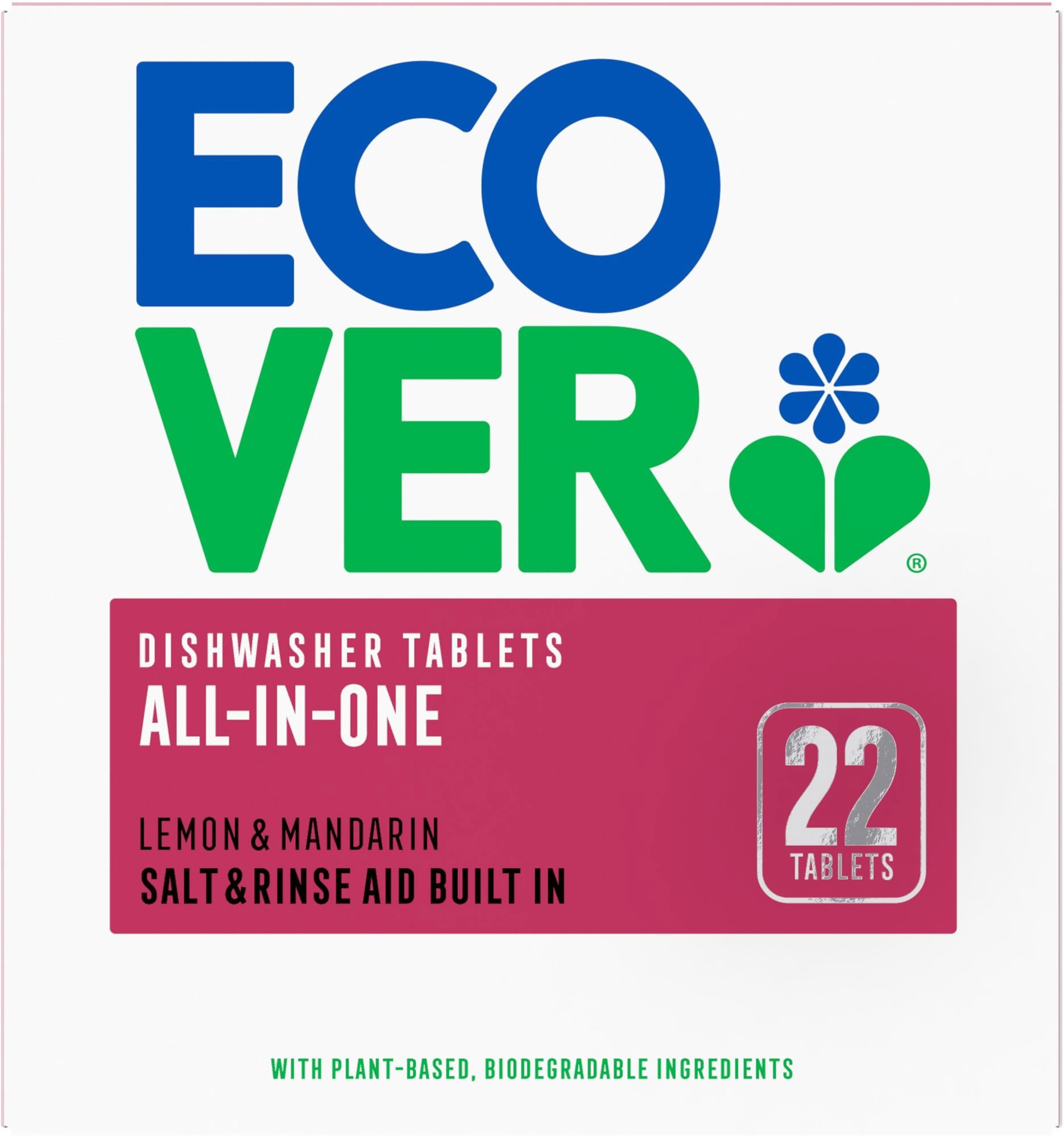 Eko tablety do myčky ECOVER All in One Lemon & Mandarin 22 ks