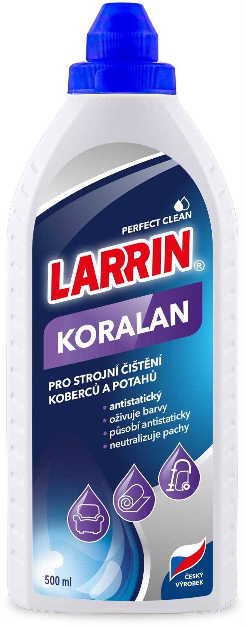 Čistič LARRIN Koralan strojní čištění koberců 500 ml