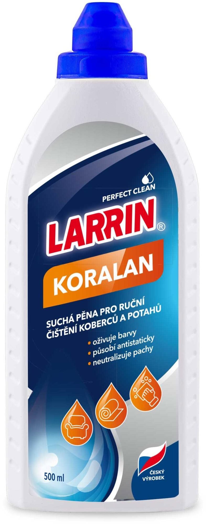 Čistič na koberce a potahy LARRIN Koralan R 500 ml