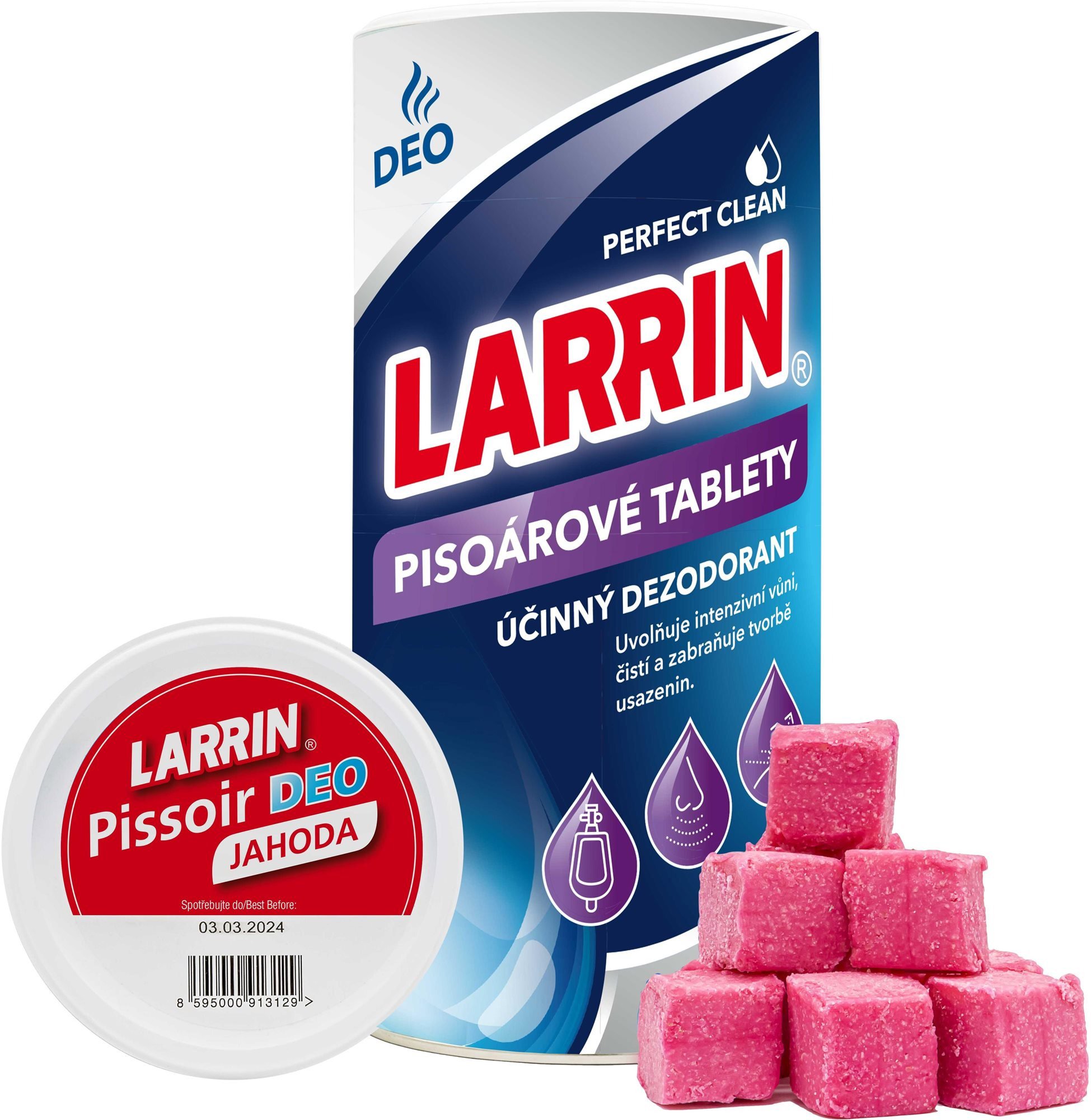 Vůně do pisoáru LARRIN WC Pissoir deo (tuba) jahoda 900 g