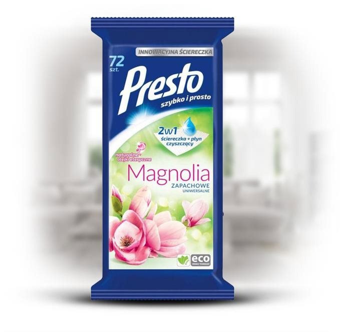 Čisticí ubrousky PRESTO vlhčené utěrky univerzal 72 ks