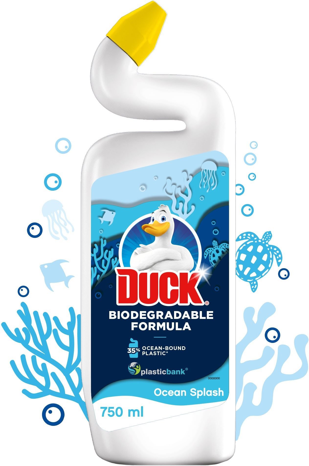 WC čistič DUCK Ocean Splash biologicky odbouratelné složení 750 ml