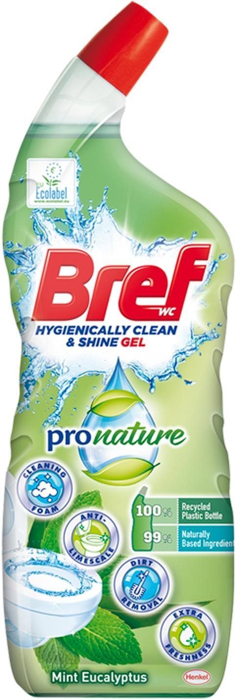 WC čistič BREF Pro Nature Mint&Eucalyptus 700 ml