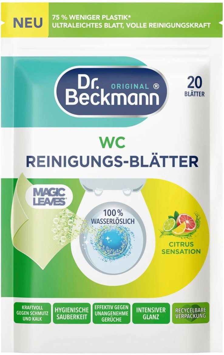WC čistič DR. BECKMANN Čisticí ubrousky do WC Citrus Sensation 20 ks