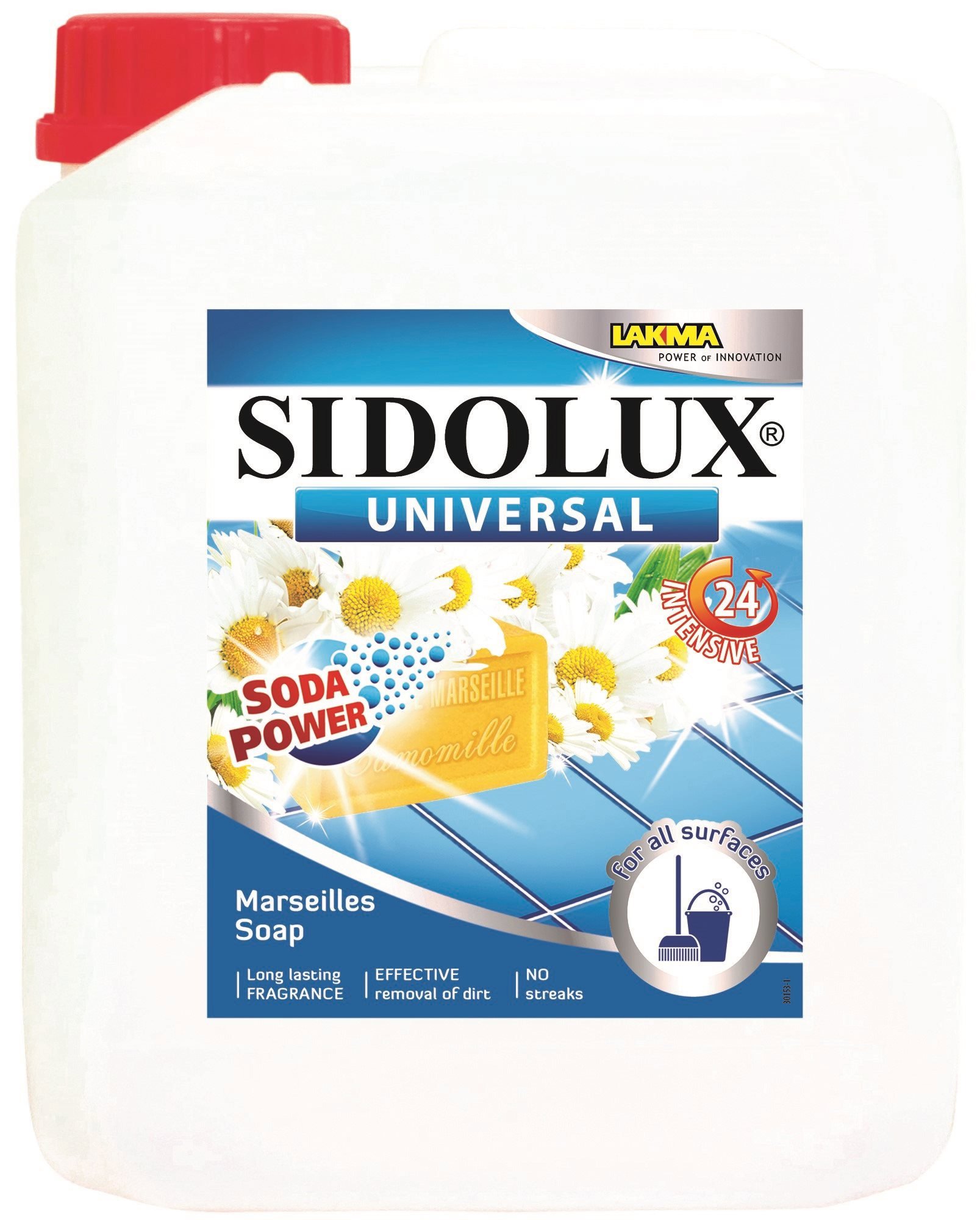 SIDOLUX Universal Soda Power s vůní Marseillského mýdla 5 l