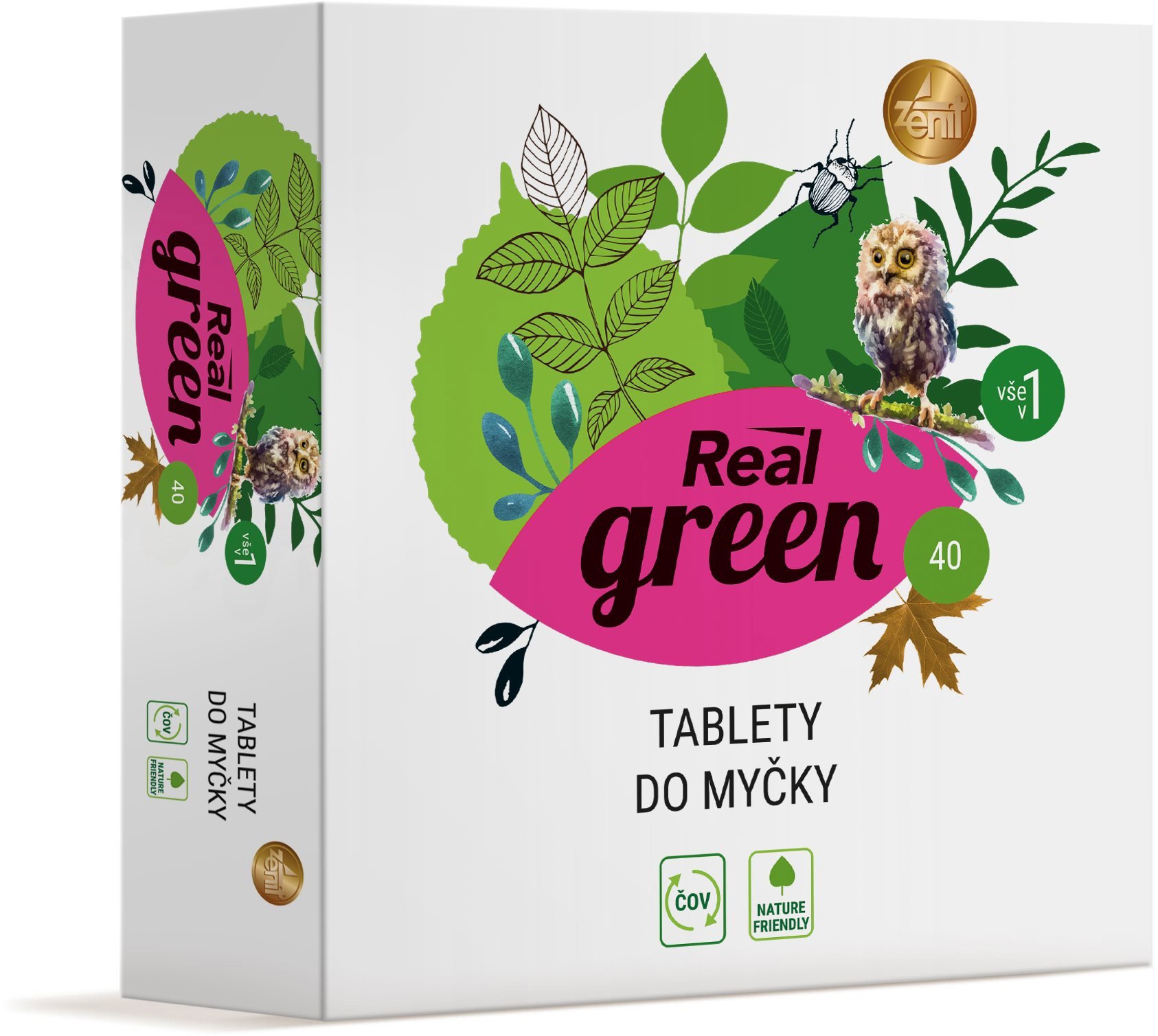 REAL GREEN tablety do myčky 40 ks