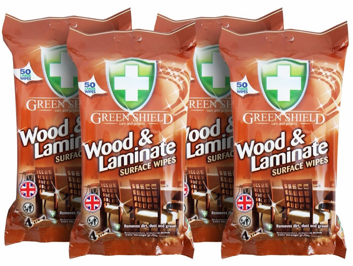GREEN SHIELD na dřevo a lamináty 4× 50 ks