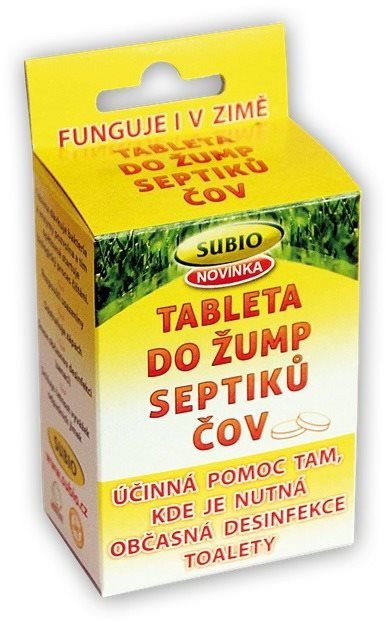 Eko čisticí prostředek SUBIO Tableta do žump, septiku a čov