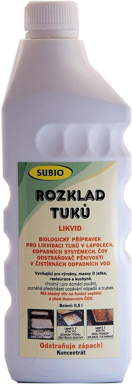 Eko čisticí prostředek SUBIO Rozklad tuků Likvid