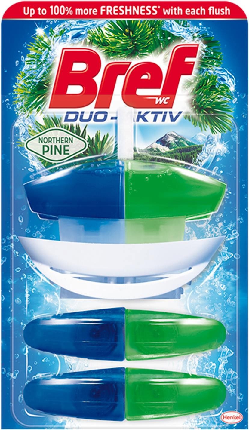 WC blok BREF Duo-Aktiv Northern Pine 3× 50 ml