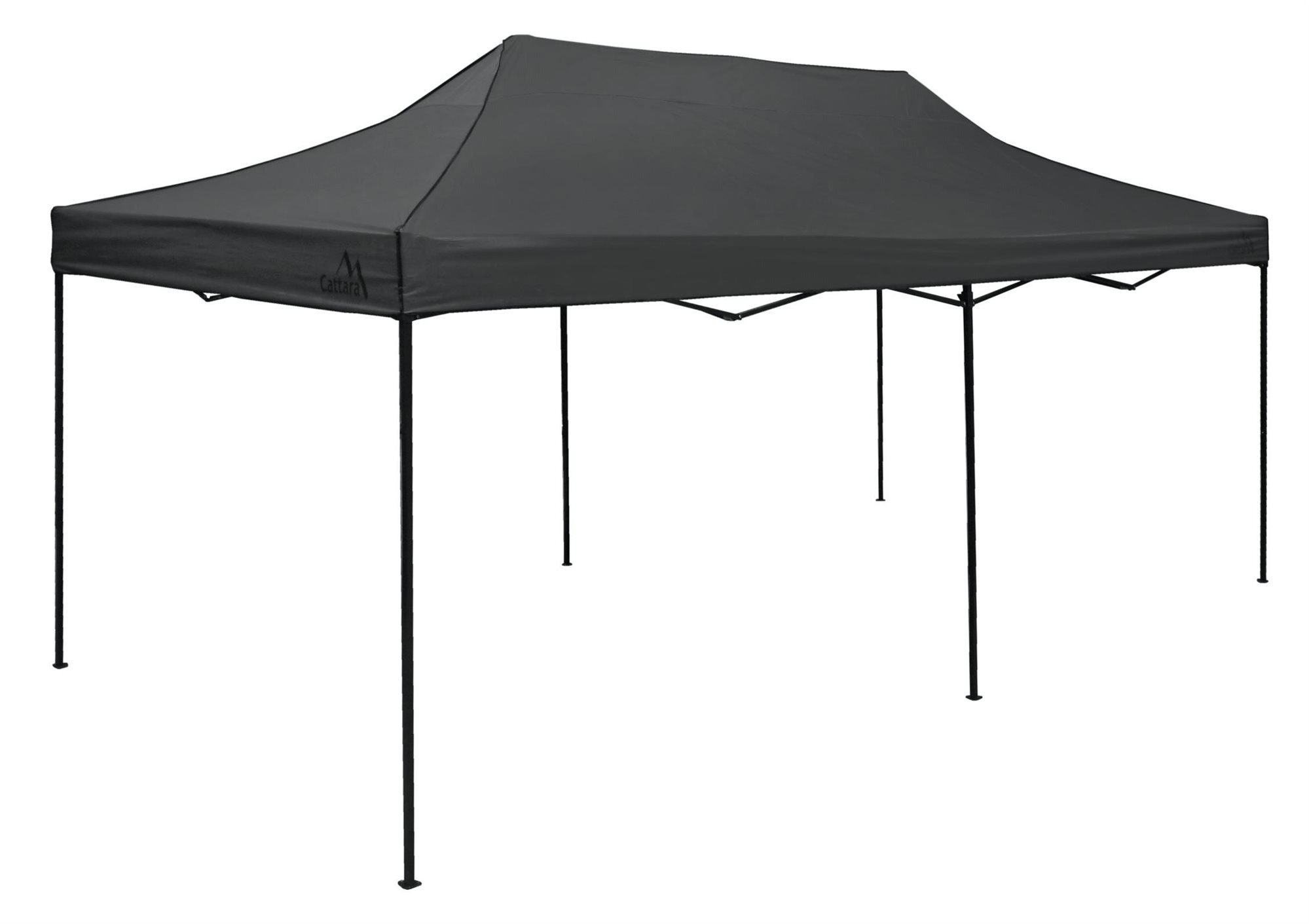 CATTARA Garden gazebo scissor 3 x 6m WATERPROOF, grey