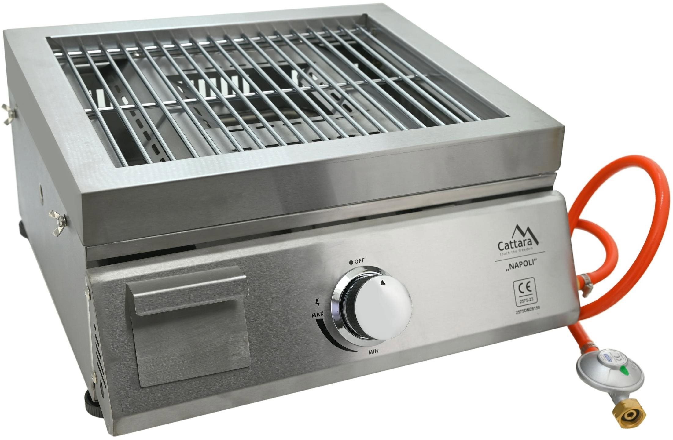 Grill CATTARA NAPOLI tabletop gas grill + pizza oven + grill plate