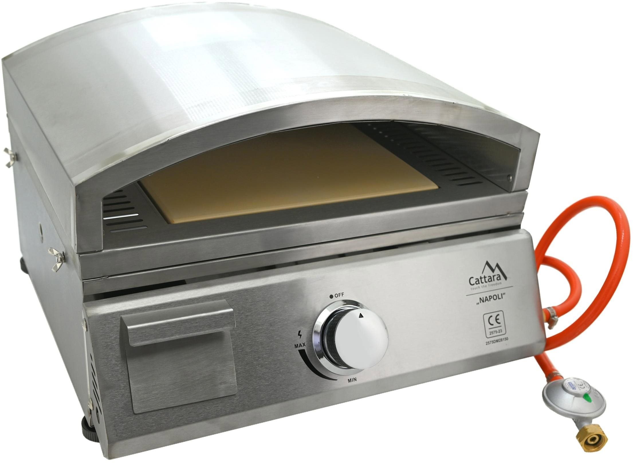 Grill CATTARA NAPOLI tabletop gas grill + pizza oven + grill plate