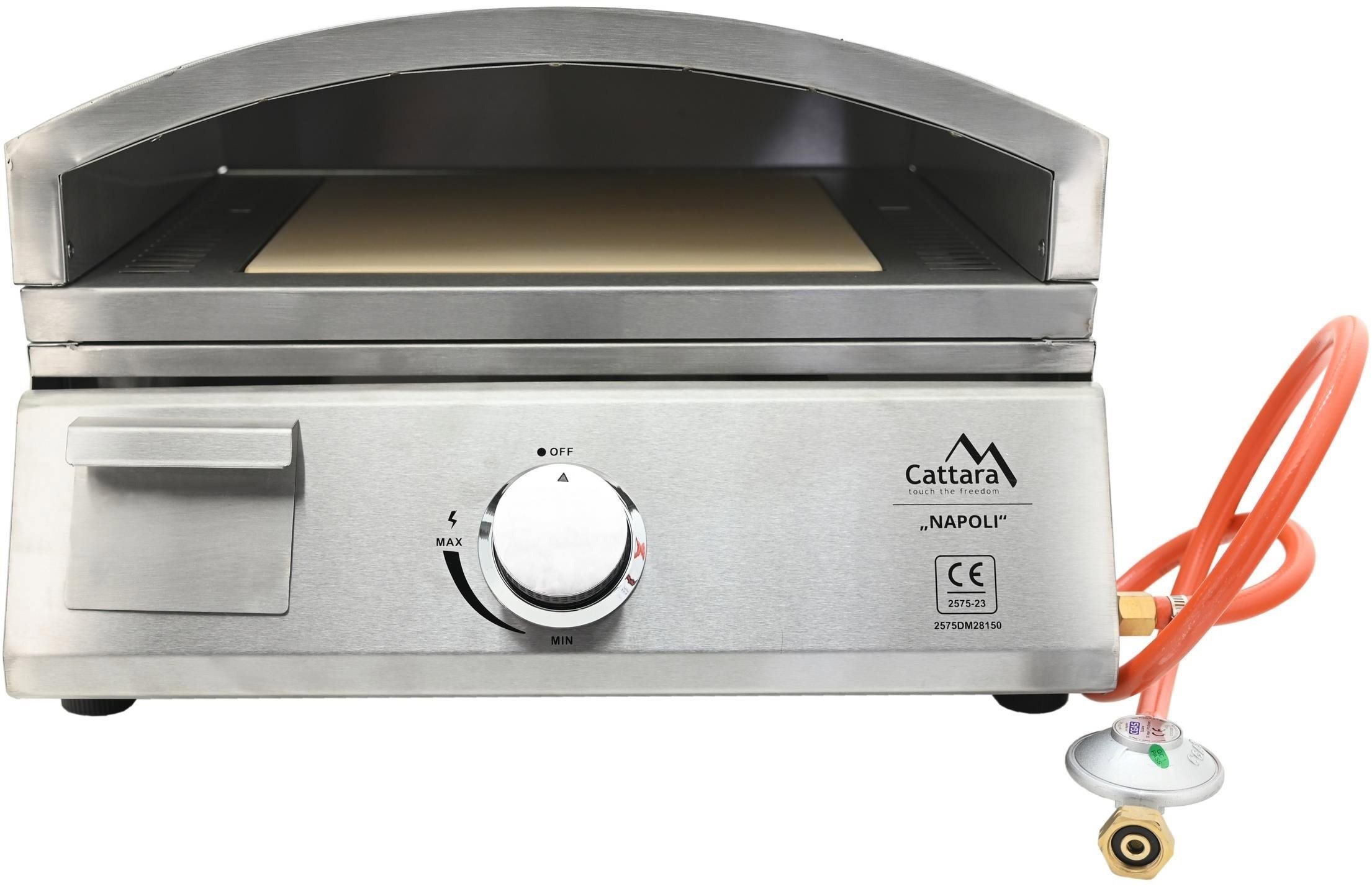 Grill CATTARA NAPOLI tabletop gas grill + pizza oven + grill plate