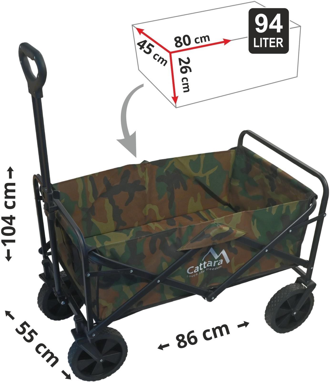 CATTARA Vozík kempingový skládací TROGIR ARMY