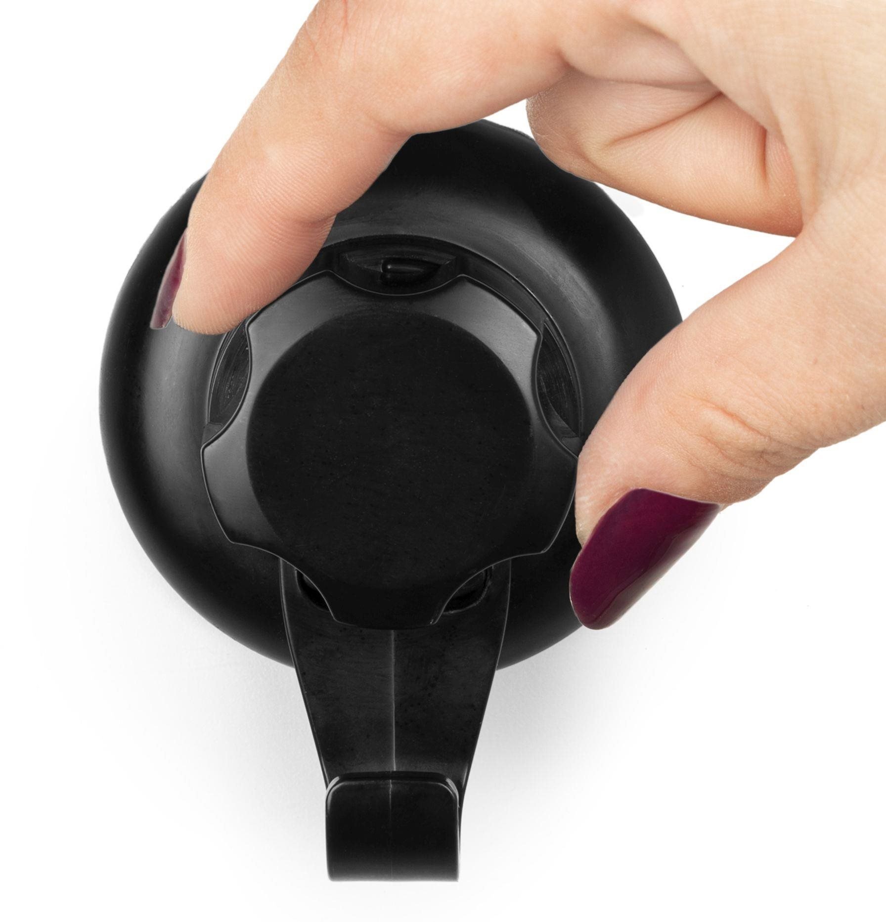 COMPACTOR Bestlock Black Bathroom hooks, with suction cups, without drilling, load capacity up to 6 kg, 4 pcs