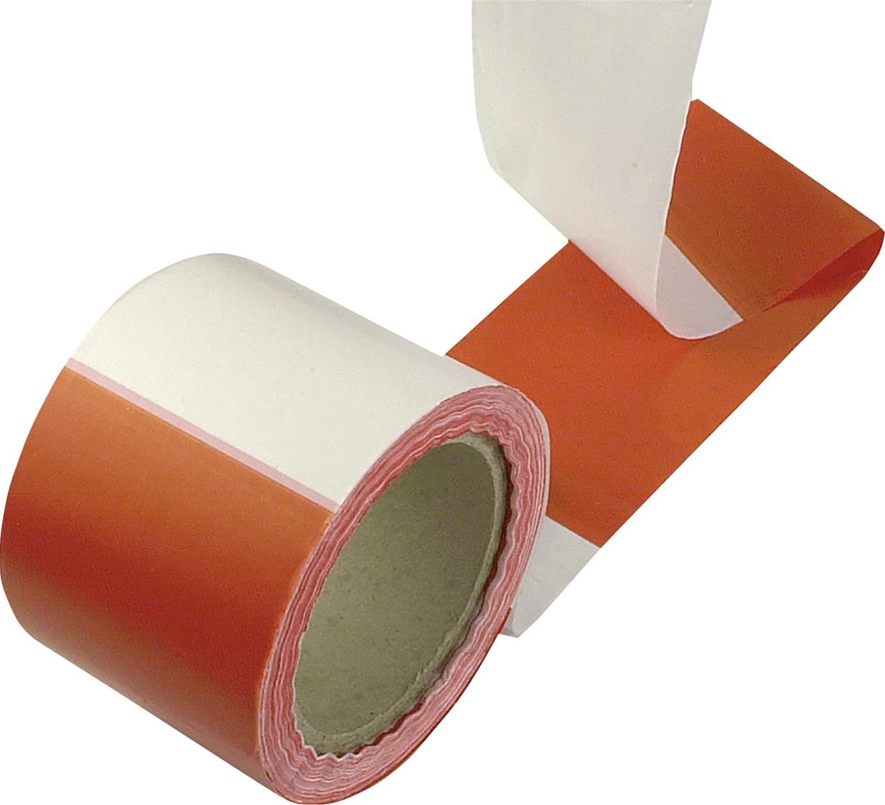 CONNEX PE fóliová páska 80 mm × 250 m, červená/bíla