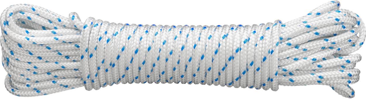 CONNEX PES pletené lano 16pramenné, bílá/modrá