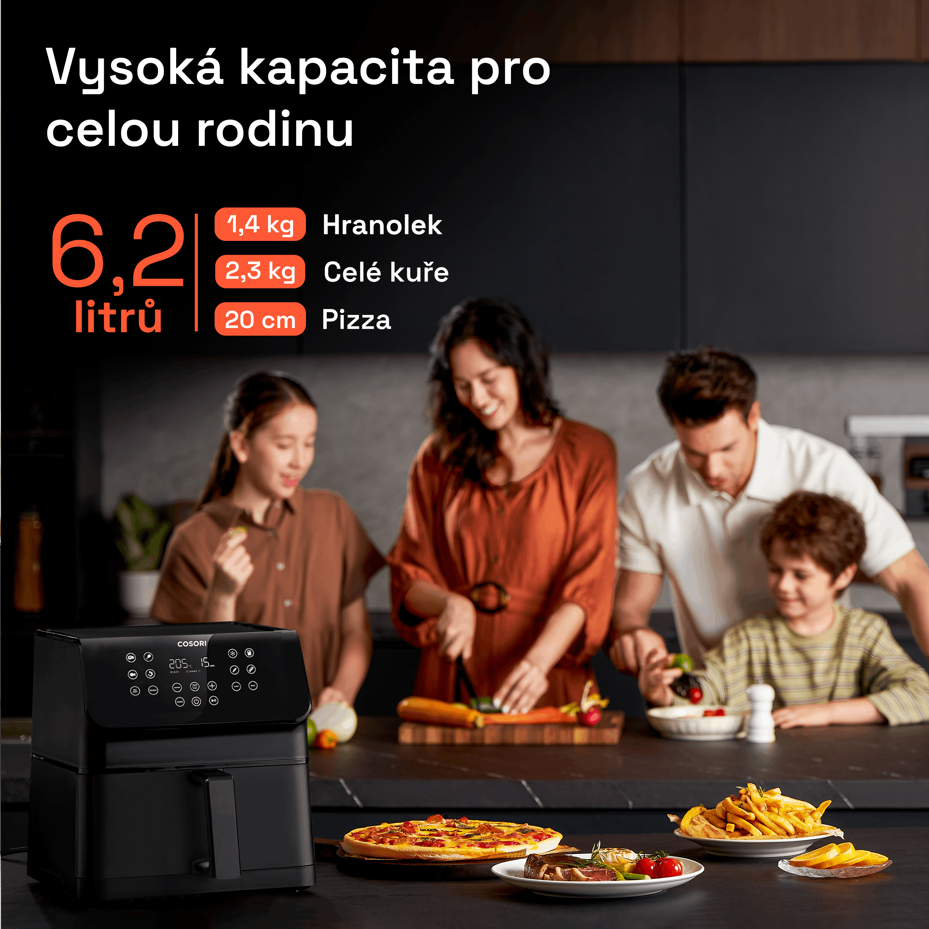 Cosori P651 Premium II 6,2 l hot air fryer