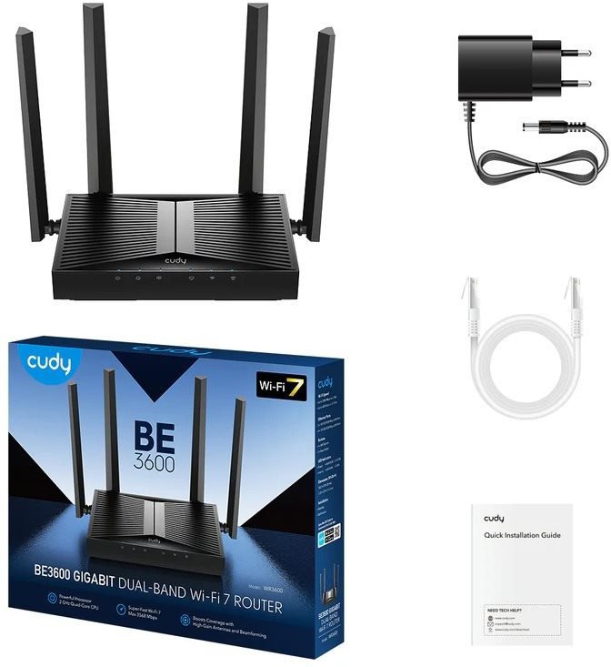 WLAN-Router CUDY BE3600 Gigabit Wi-Fi 7 Router