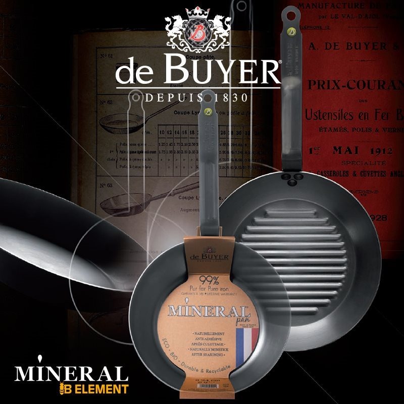 Pánev de Buyer Ocelová pánev 26cm Mineral B Element DB561026