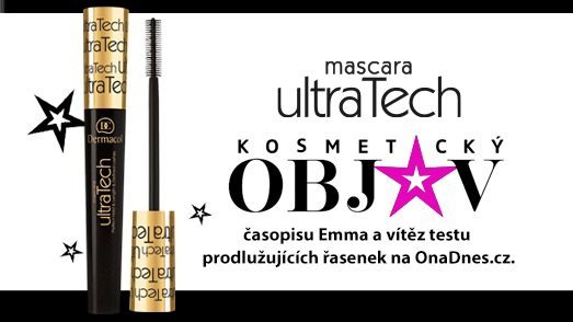 Řasenka DERMACOL UltraTech Mascara Black 10 ml