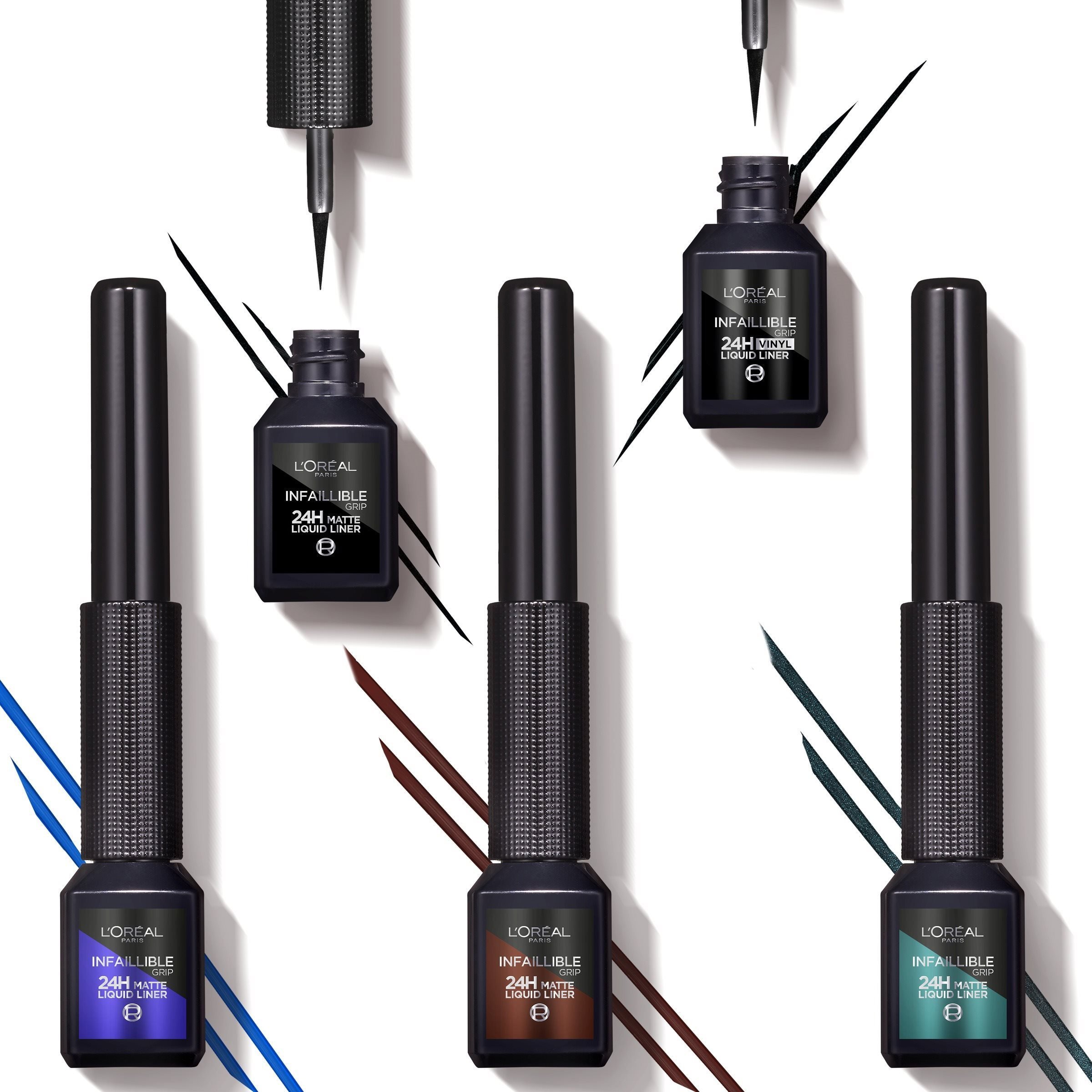 Oční linky L'ORÉAL PARIS Infaillible Grip 24H Liquid Liner 01 černá oční linka 3 ml