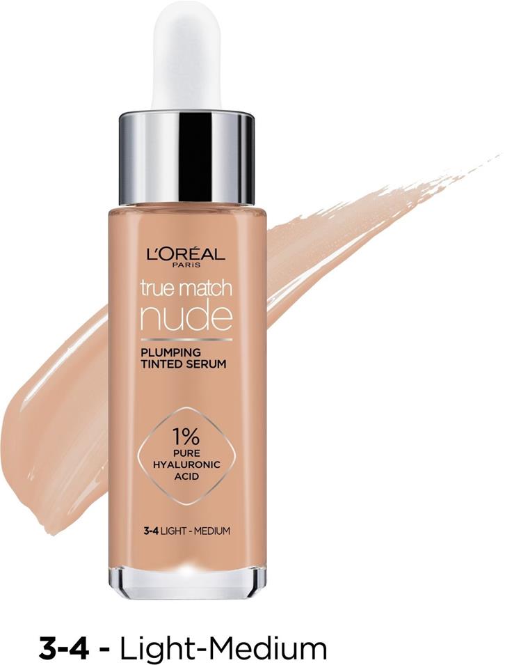 Make-up L'ORÉAL PARIS True Match Tinted Serum 3-4 Light-Medium 30 ml