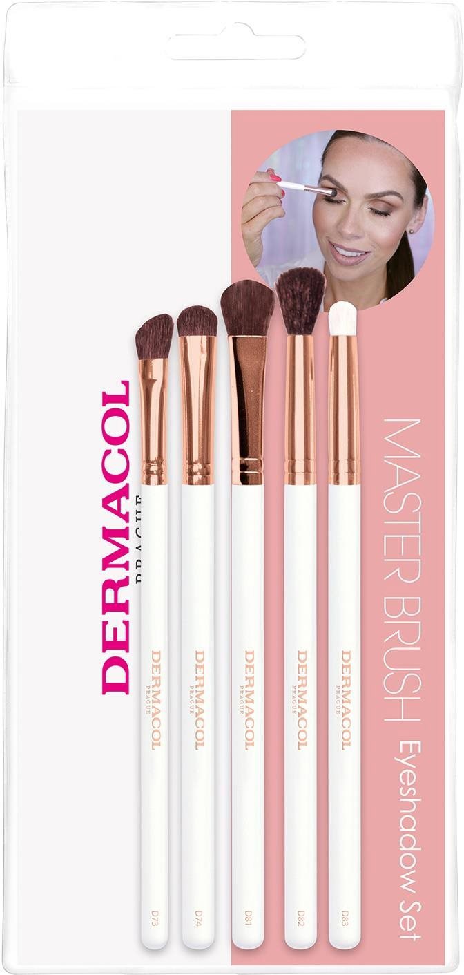 Sada kosmetických štětců DERMACOL RG D73, D74, D81, D82, D83 s pouzdrem