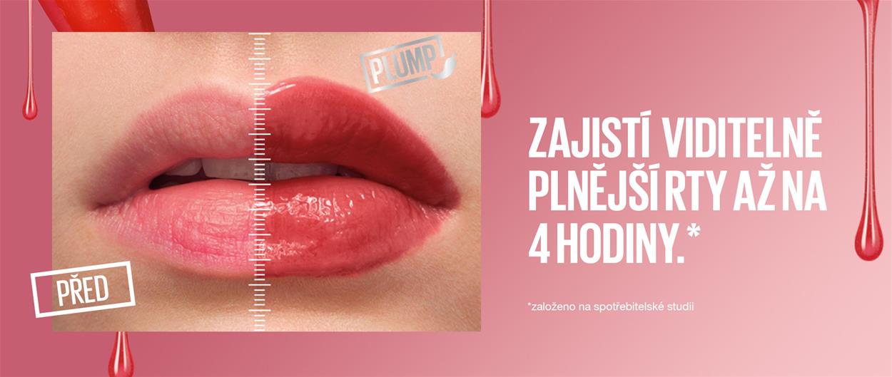 Lesk na rty MAYBELLINE NEW YORK Lifter Plump 005 Peach Fever 5,4 ml