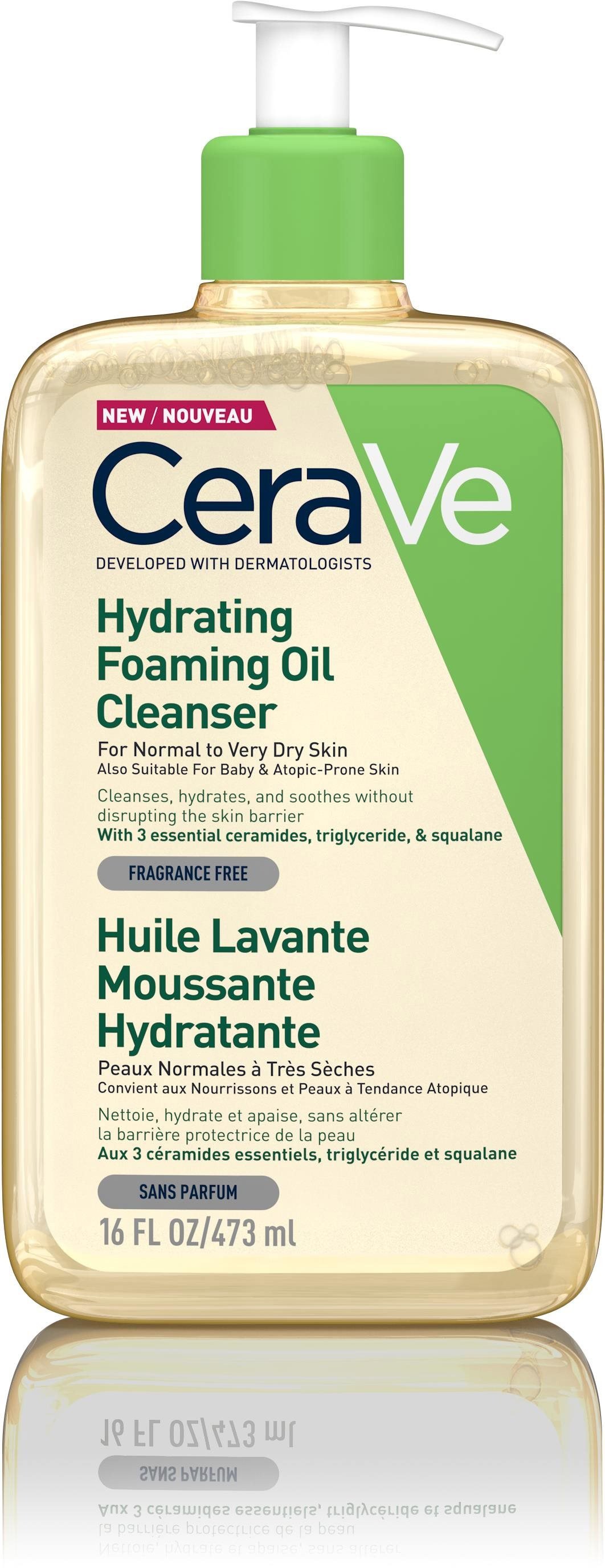 CERAVE Hydratační čisticí pěnící olej 473 ml