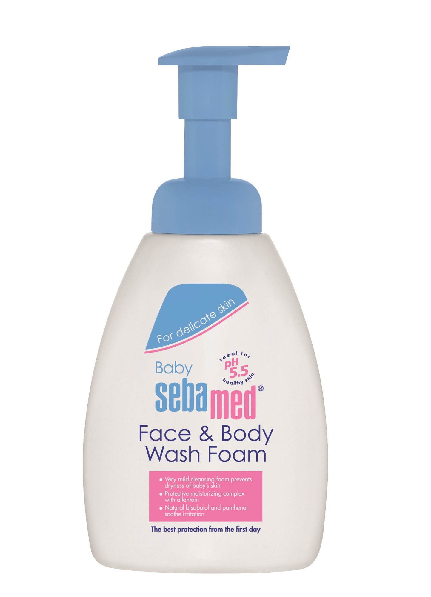SEBAMED BABY Dětská mycí pěna na obličej a tělo 400 ml