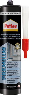 PATTEX Egészségügyi szilikon Prémium hármas penész elleni védelem átlátszó 310 ml