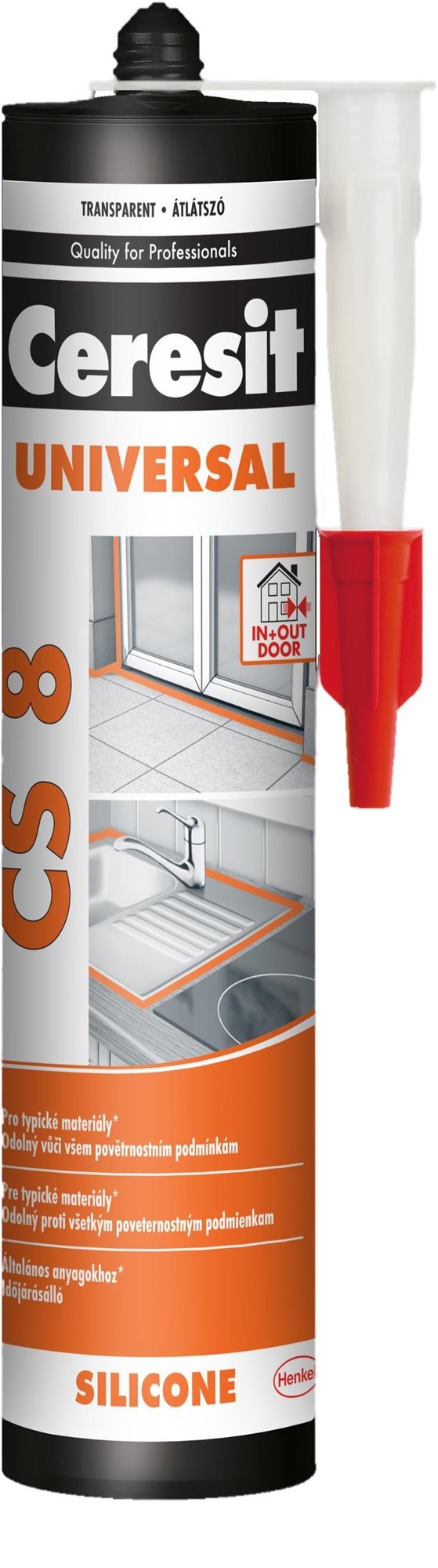 Universal silicone CERESIT CS 8 transparent 280 ml