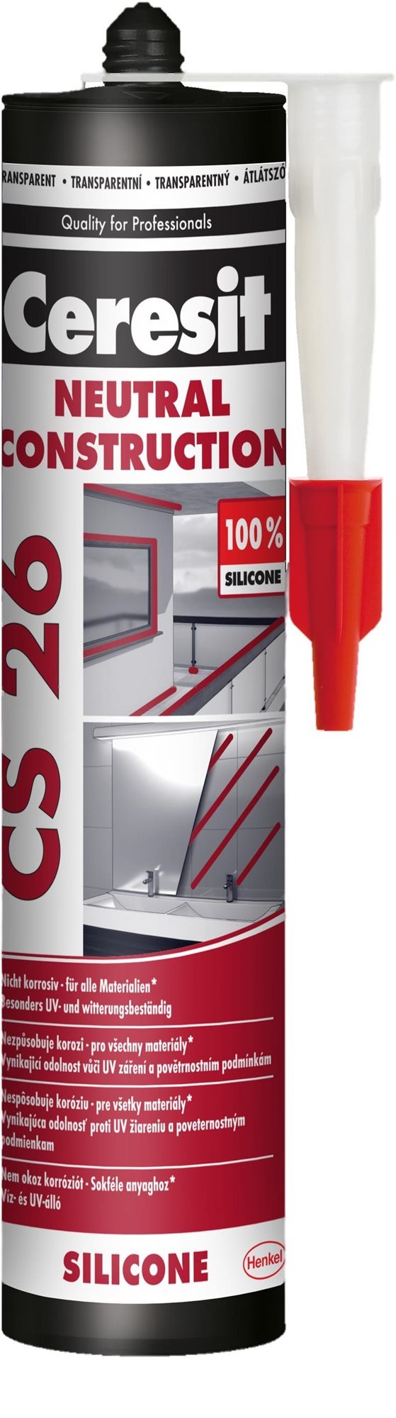 Neutral silicone CERESIT CS 26 transparent 300 ml