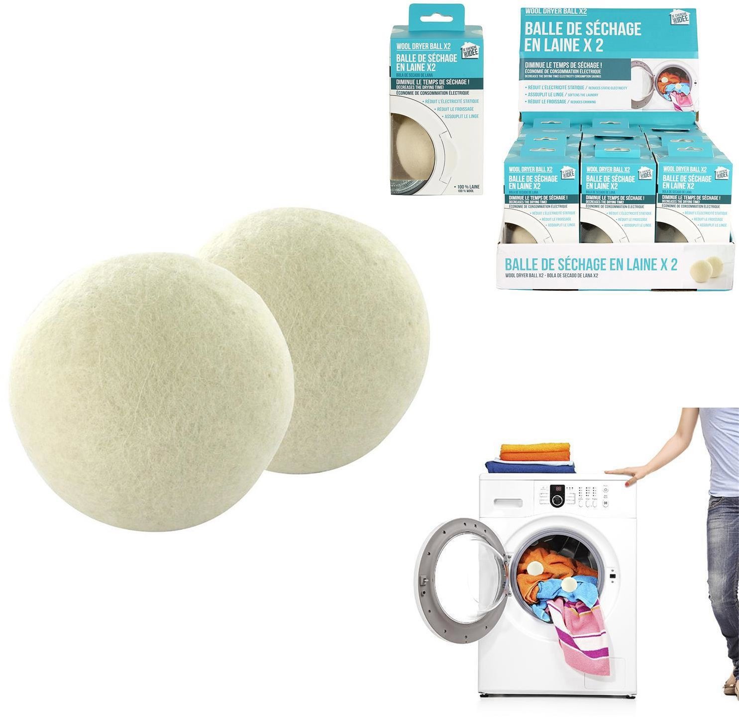Dryer balls CMP Wool dryer balls 2 pcs