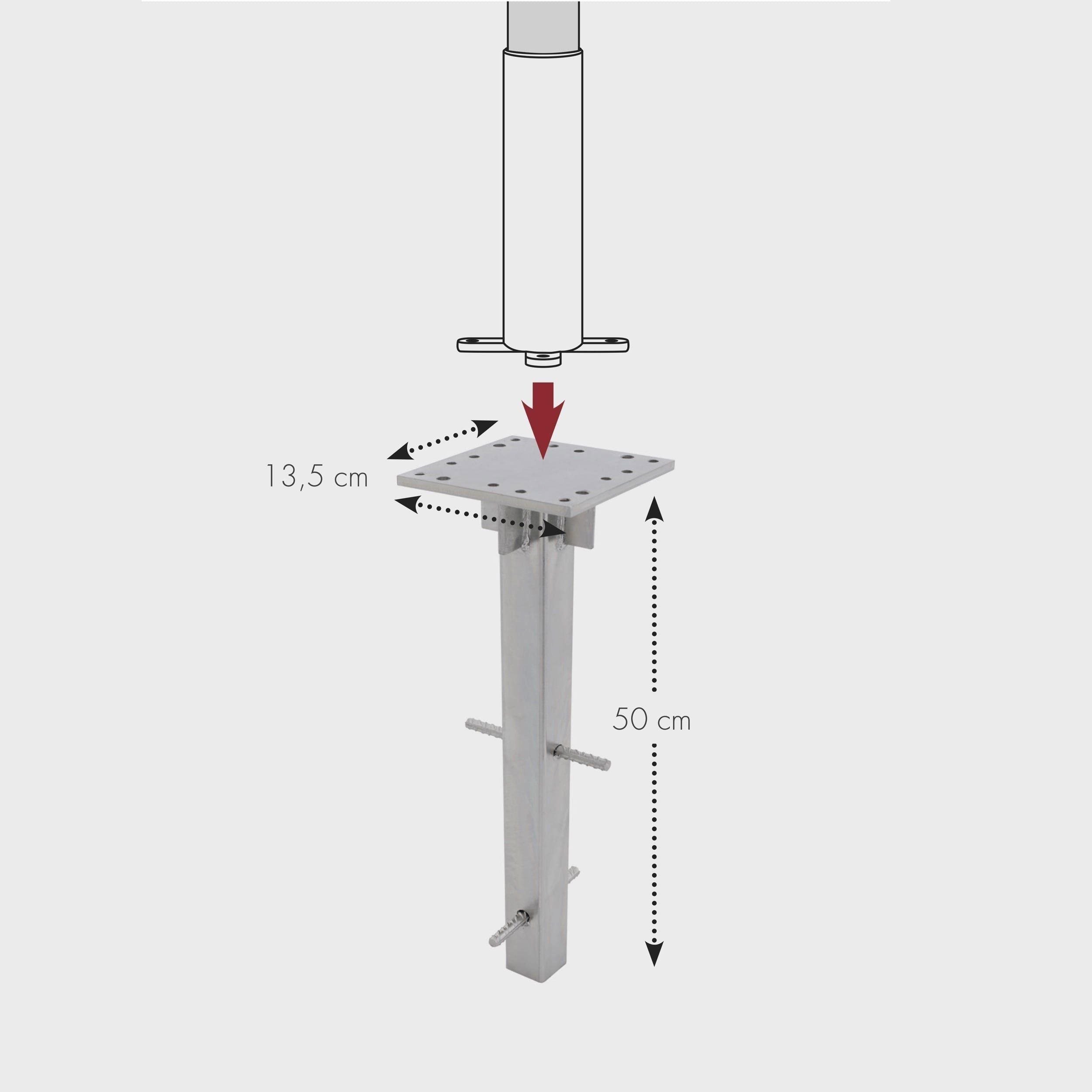 DOPPLER Ground anchor for umbrellas with side leg