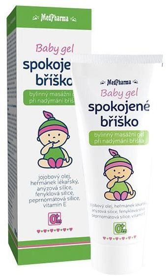 Tělové mléko Medpharma Baby gel Spokojené bříško 100 ml