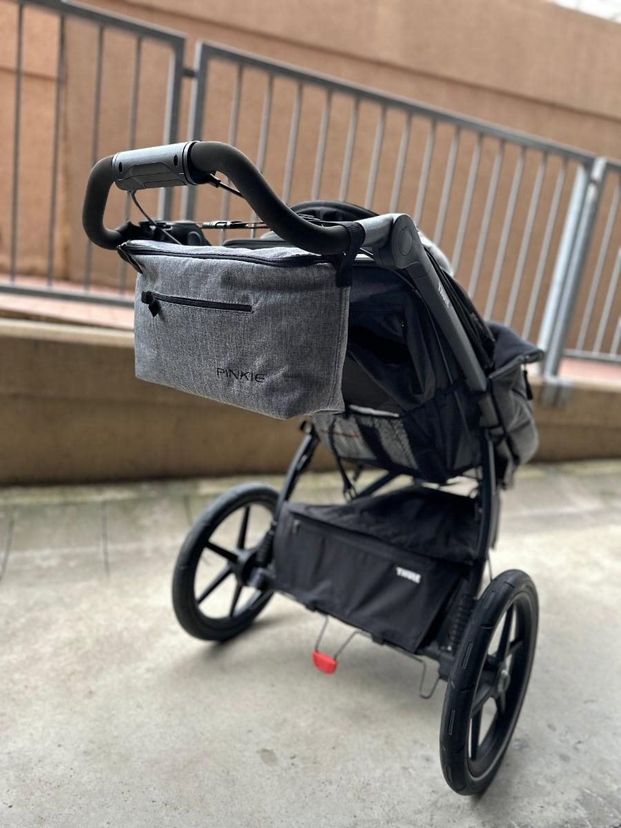Stroller Organizer Pinkie Organizer Grey Melange Closed