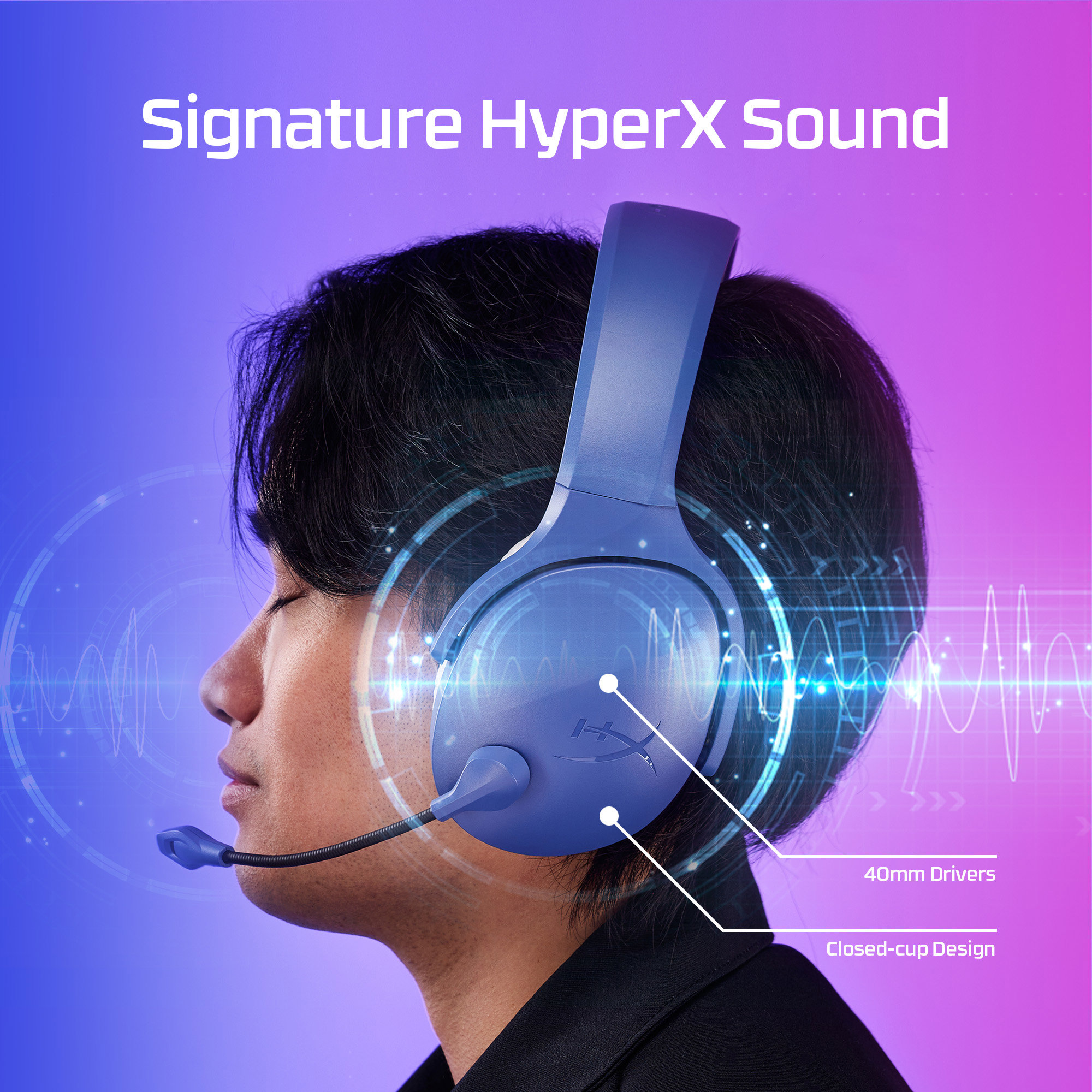 Herní sluchátka HyperX Cloud Jet Dual, Black