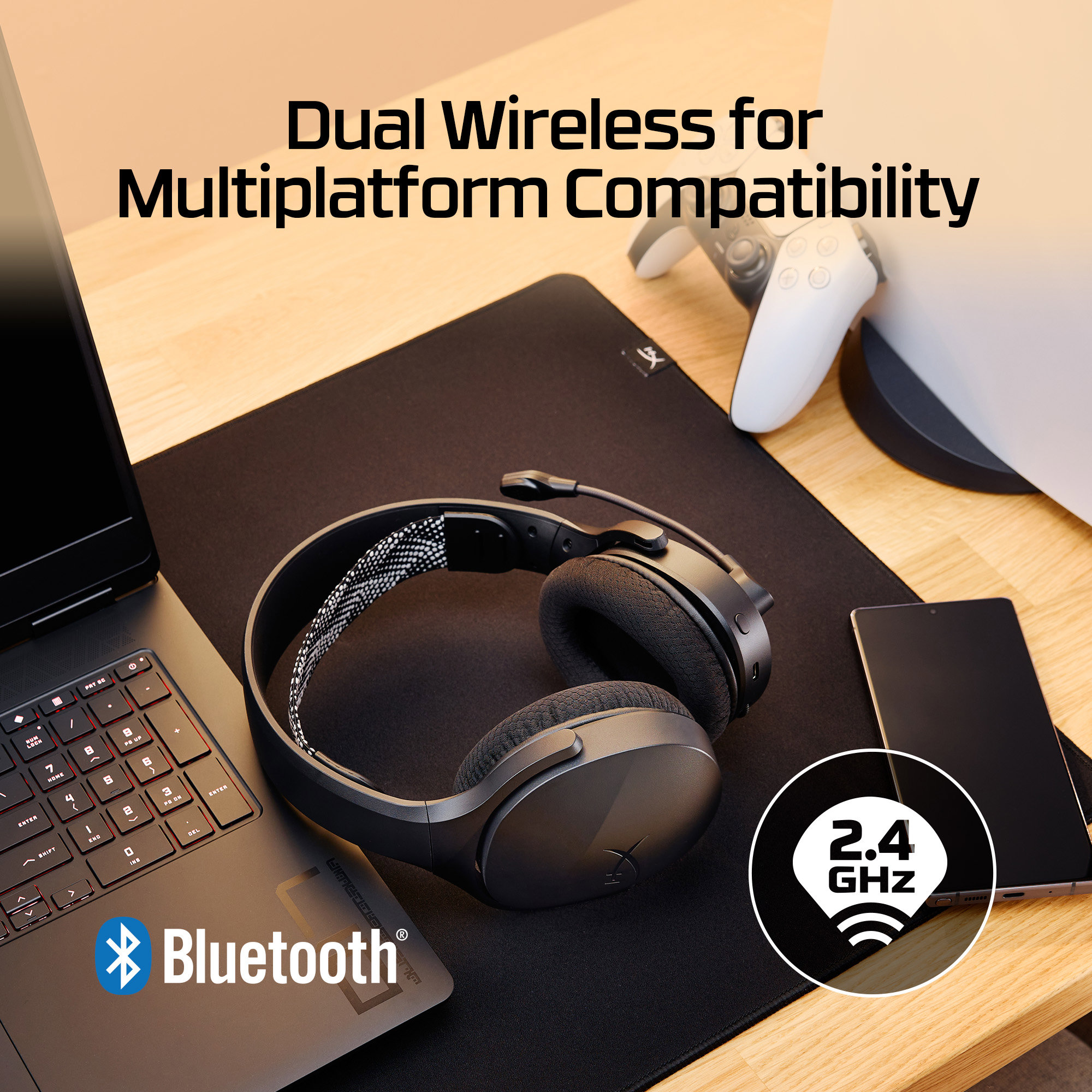 Herní sluchátka HyperX Cloud Jet Dual, Black