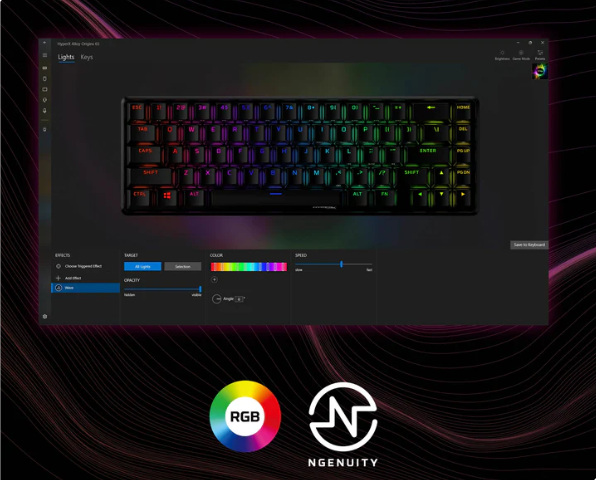 Herní klávesnice HyperX Alloy Origins 65 Red Mechanical Gaming Keyboard - US