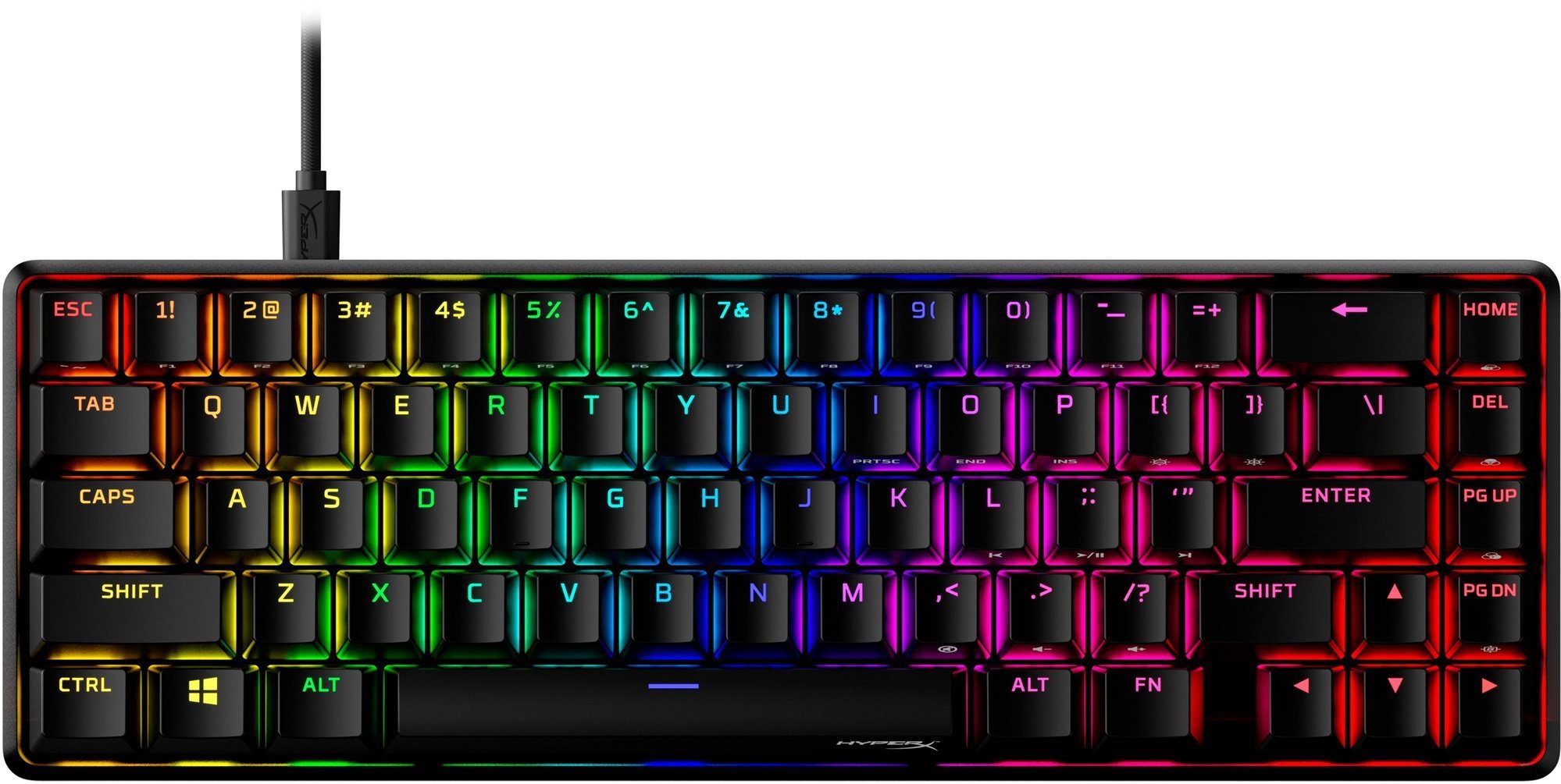 Herní klávesnice HyperX Alloy Origins 65 Red Mechanical Gaming Keyboard - US