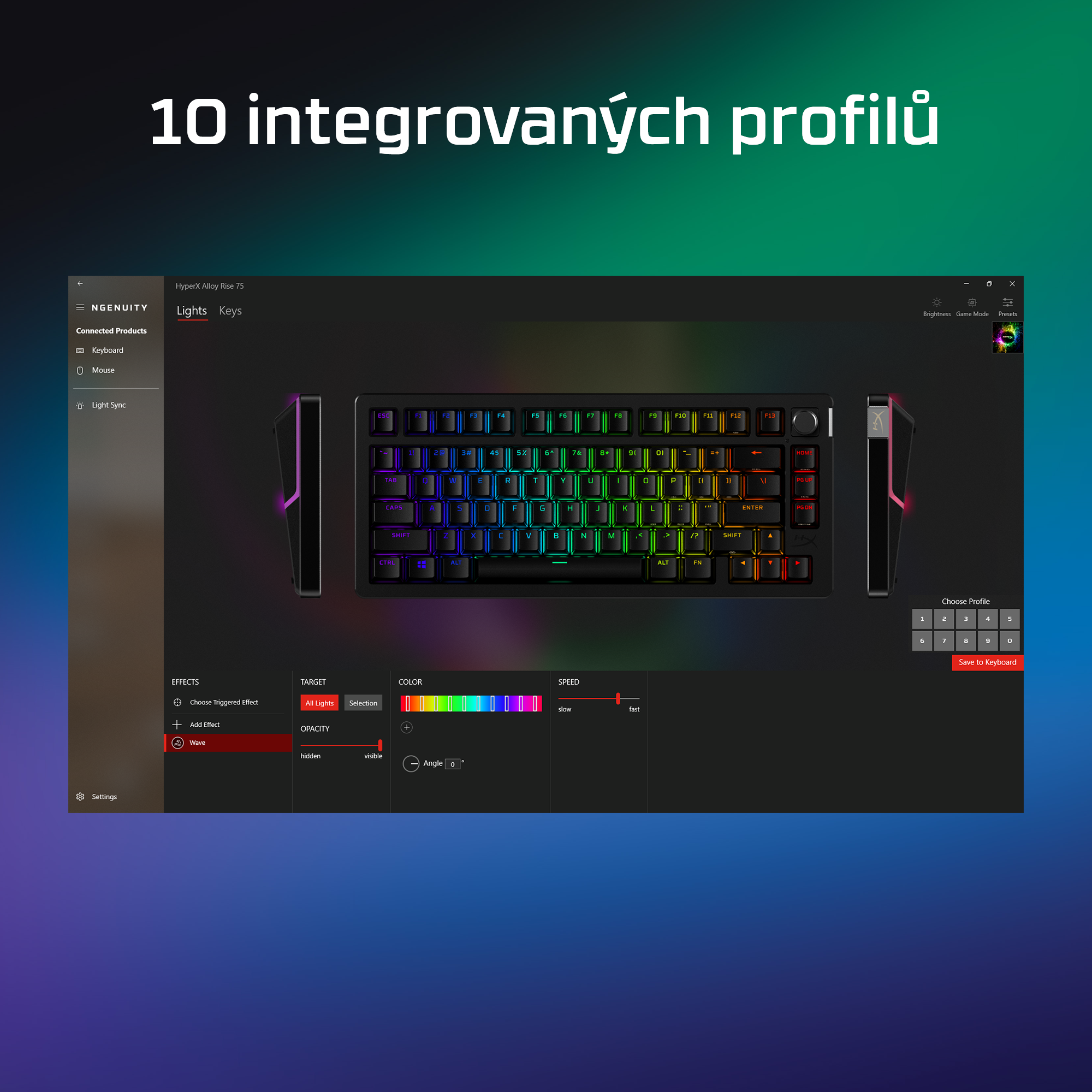 Herní klávesnice HyperX Alloy Rise 75 - US