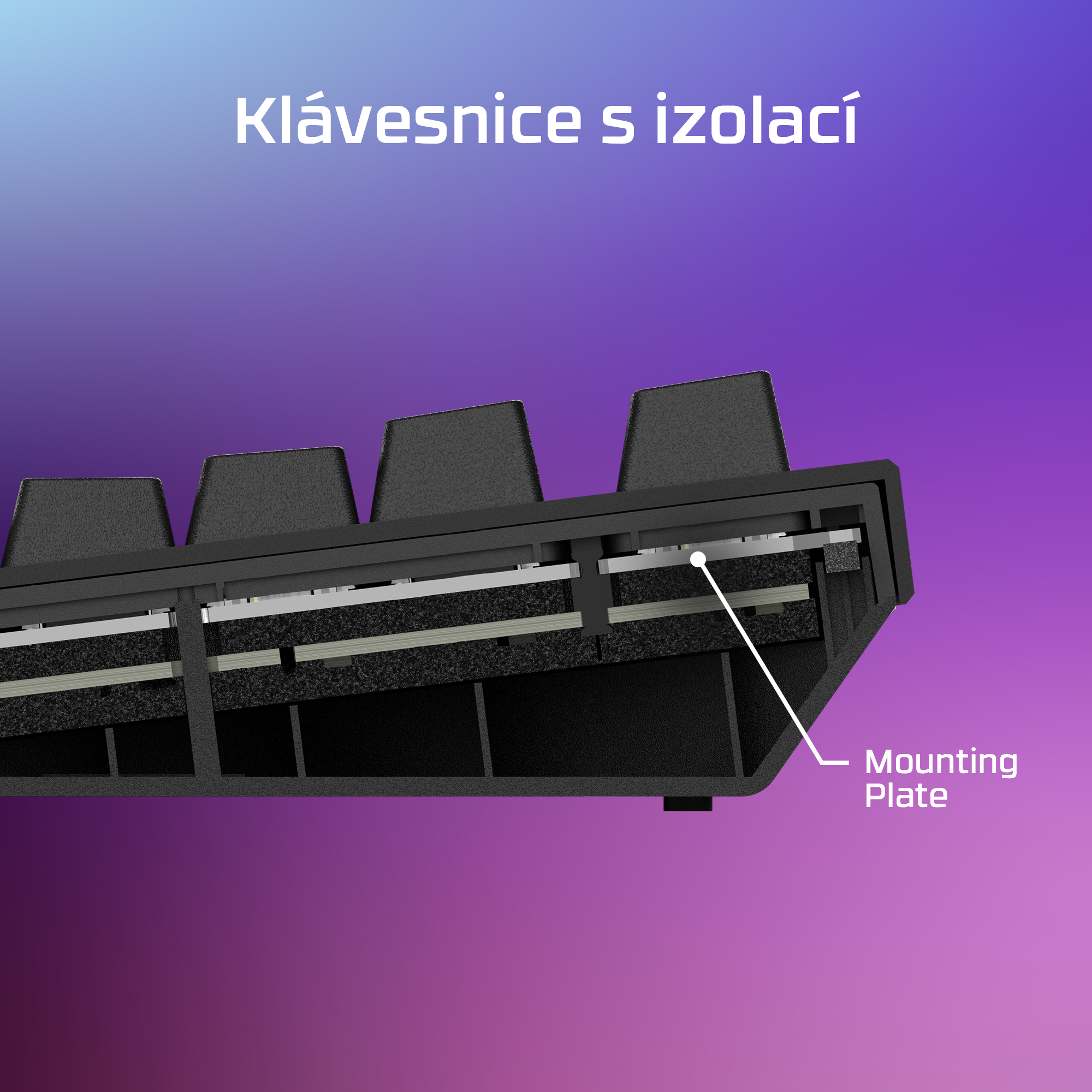 Herní klávesnice HyperX Alloy Rise 75 - US